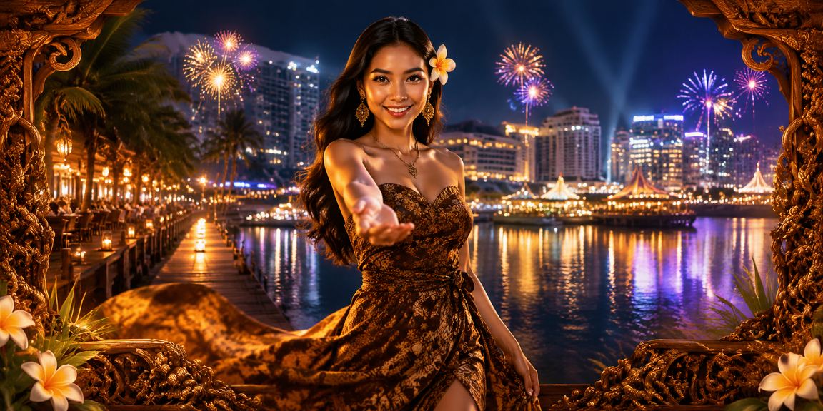 Model memperlihatkan bonus deposit eksklusif di platform online