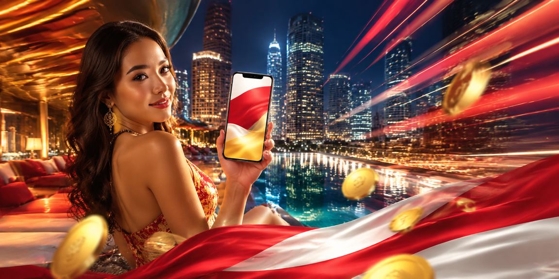 Model menampilkan bonus rebate dengan ekspresi antusias di platform online