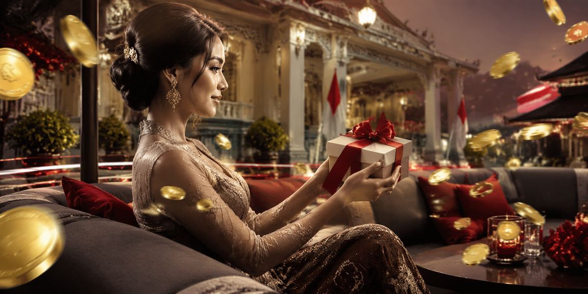 Suasana festival meriah dengan taruhan casino penuh warna dan kegembiraan